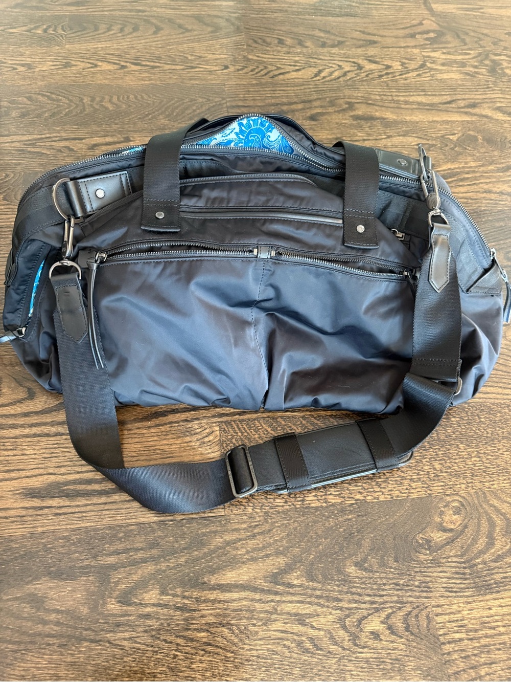 lululemon athletica Black Travel Tote with Detachable Strap